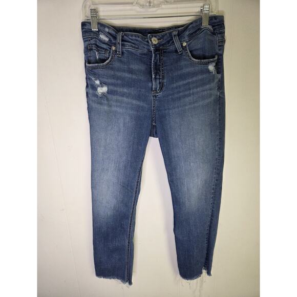 Silver Jeans Co Elyse Capri Medium Wash Size 29 - Picture 1 of 7